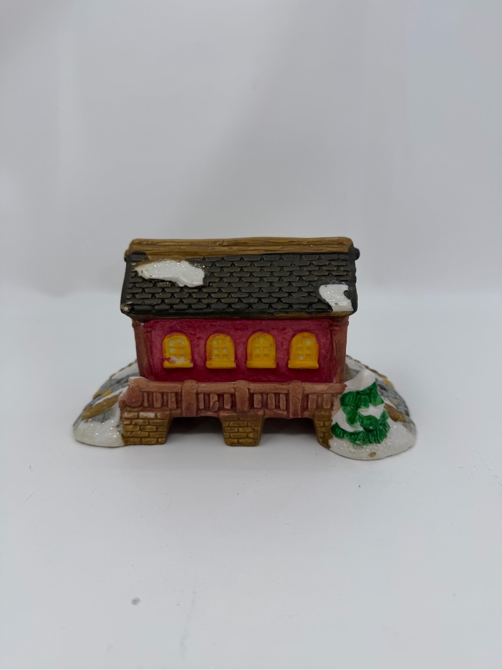Cobblestone Corners 2004 Covered Bridge Christmas Village Windham Heights